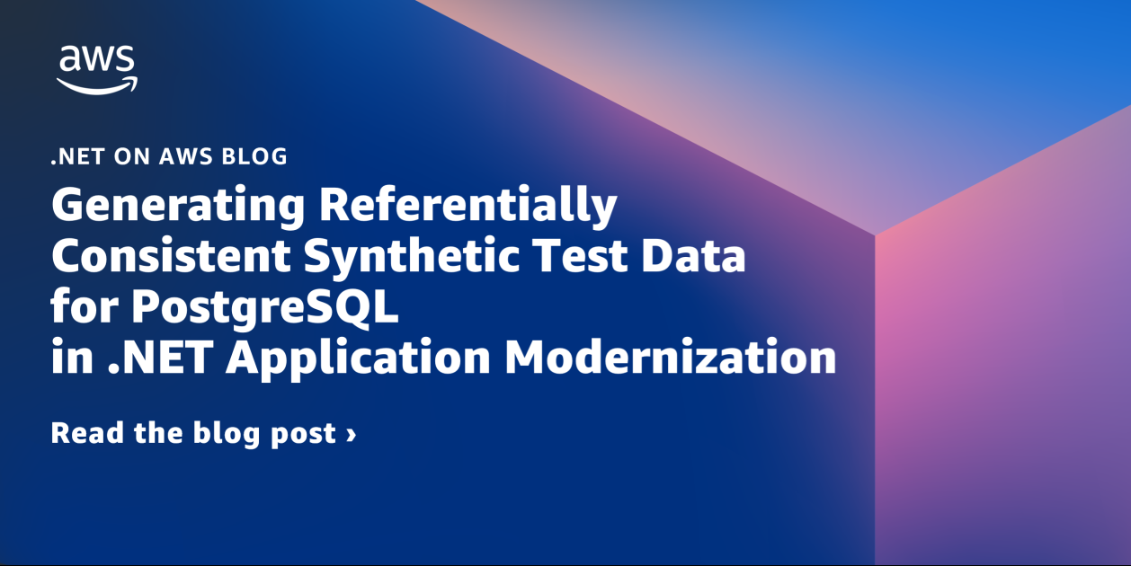 Generating Referentially Consistent Synthetic Test Data for PostgreSQL in .NET Application Modernization