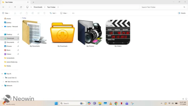 How to set custom folder icons in Windows 11 File Explorer