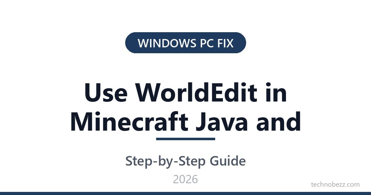 How to Use WorldEdit in Minecraft Java and Bedrock