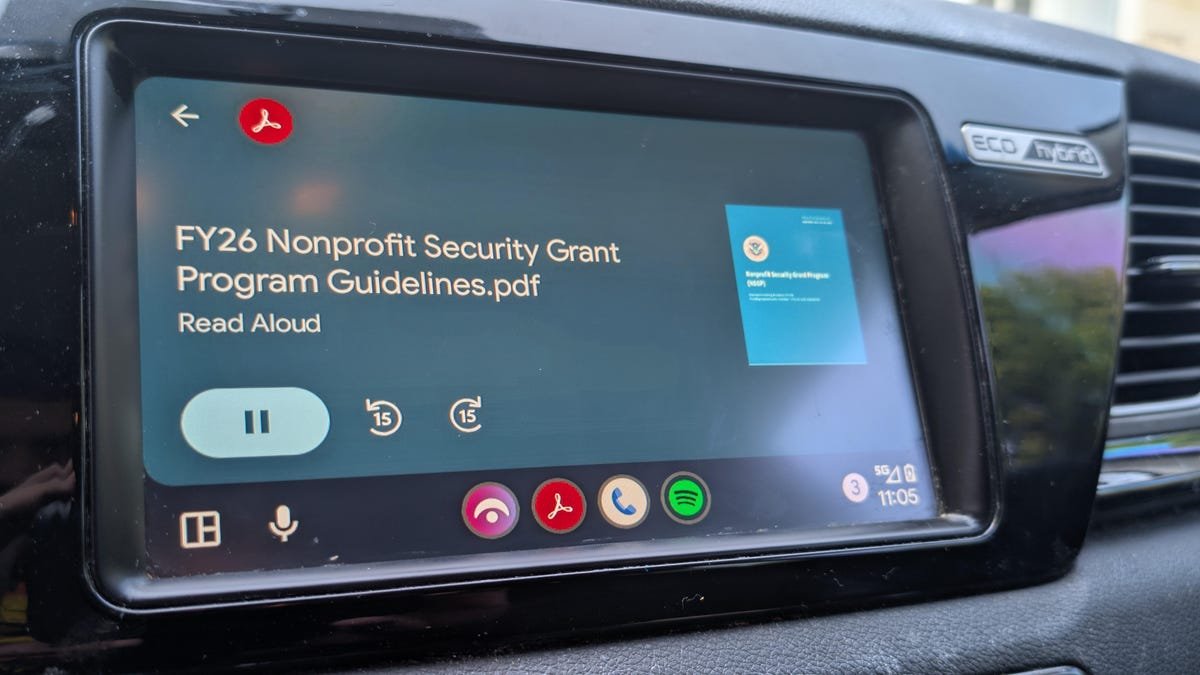 I tried Android Auto's new Adobe Acrobat PDF app