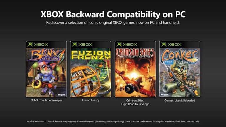 Microsoft brings OG Xbox games to PC with backward compatibility