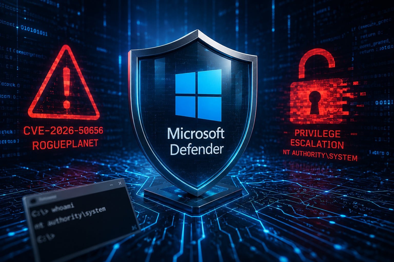 Microsoft closes RoguePlanet vulnerability in Defender: SYSTEM privileges via the antivirus engine