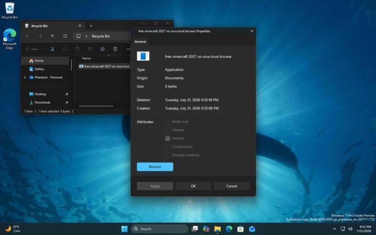 Microsoft is Modernizing Decades-Old Properties Window in File Explorer