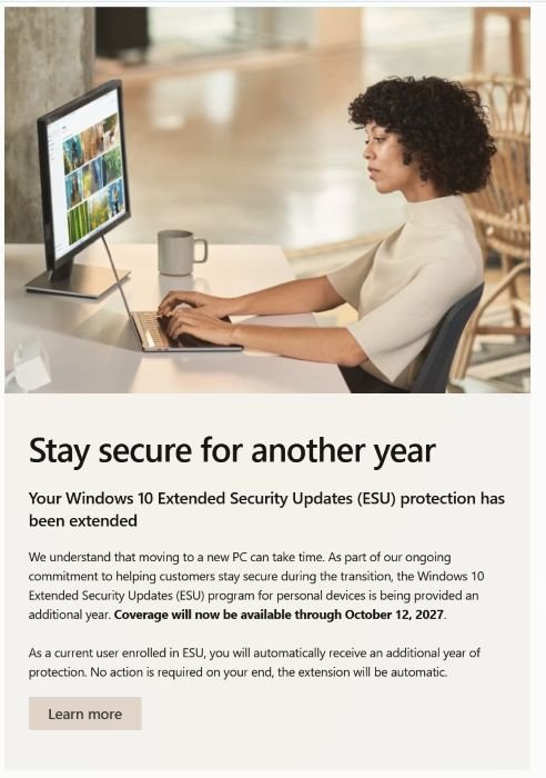 Microsoft Is Sending Happy Mail To Windows 10 Users