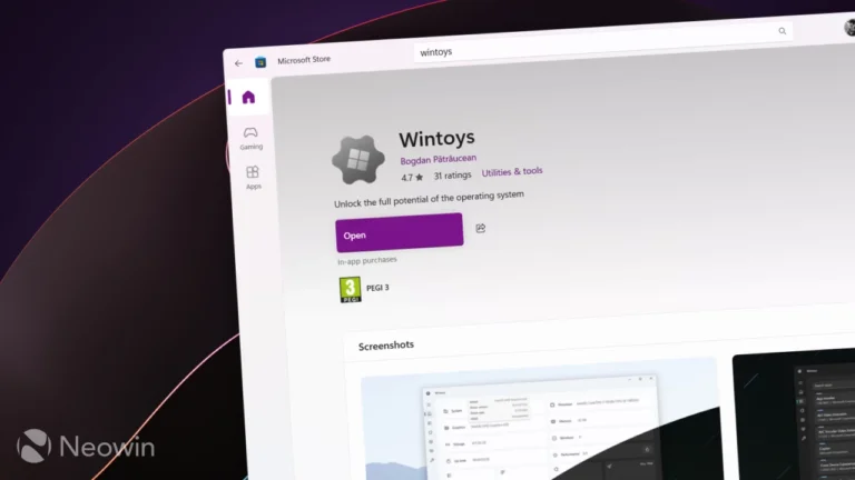 Powerful Windows 11 app Wintoys just got significantly better with long list of improvements