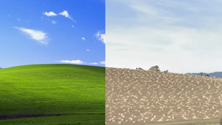 See how the iconic Windows XP Bliss wallpaper location has changed over the years