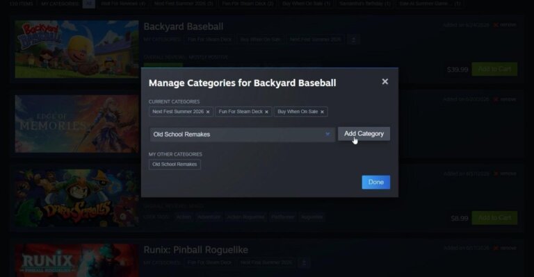 Valve made it easier to find games on your Steam wishlist.