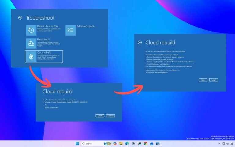 We explain why Cloud Rebuild is one of Windows 11’s most important new features, and how it lets you recover your PC without a USB drive or complicated steps