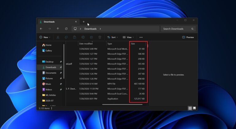 Windows 11 File Explorer just changed how file sizes work, how to see MB and GB right now