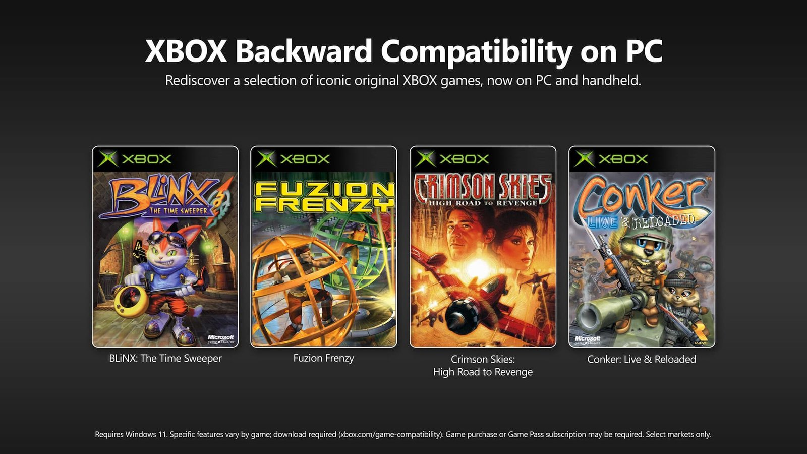 Xbox releases four original console games on PC thanks to Backwards Compatibility, but they chose the wrong ones