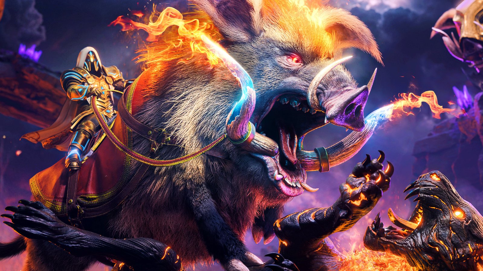 Ark's most gorgeous expansion dates its final update, complete with a flaming wild hog