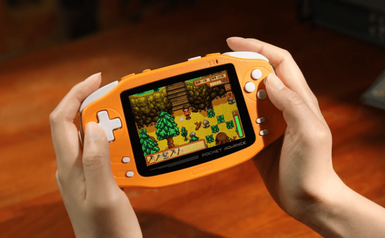 AYANEO has released 'Konkr Pocket Advance,' an Android-powered gaming device that resembles the Game Boy Advance.