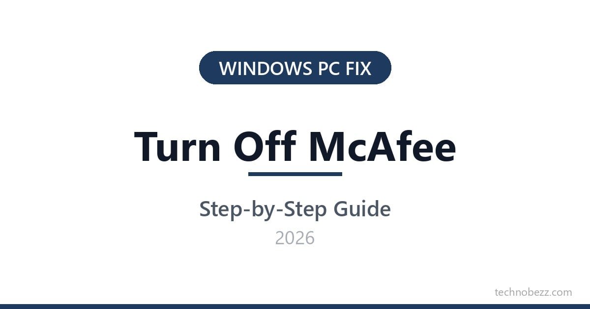 How to Turn Off McAfee