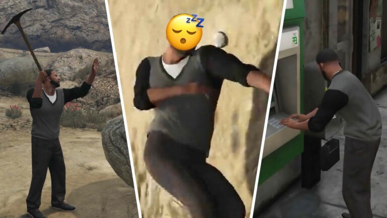 I modded GTA 5 into a life-sim RPG with mining, foraging, a mini-economy, and the ability to fall asleep in the middle of the road