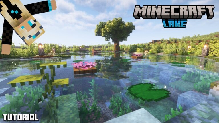 Minecraft Lake Tutorial | Easy & Beautiful Lake Build