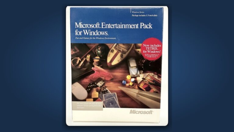 "Now includes TETRIS for Windows!" The story behind Microsoft's 1990s last-minute sticker gamble