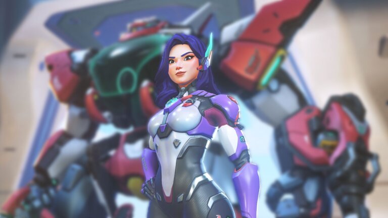 Overwatch's new mech hero is the sword-and-board sequel to D.Va, except her code isn't 'a plate of spaghetti' under the hood