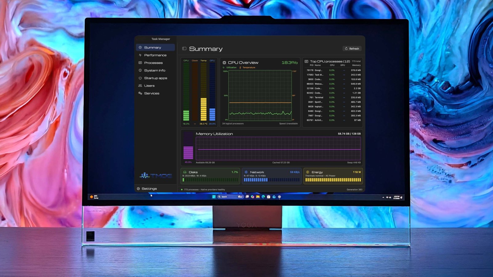 The guy who built Windows Task Manager in 1996 just remade it with a cyberpunk vibe — but there's one big issue for PC users