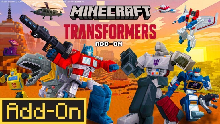 Transformers x Minecraft Add-On Game Addition Officially Announced