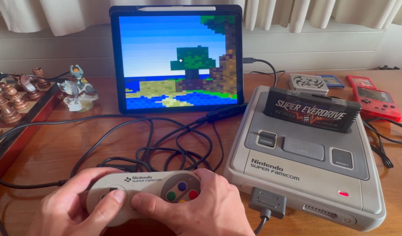 Using The Basic SNES Hardware To Play Minecraft