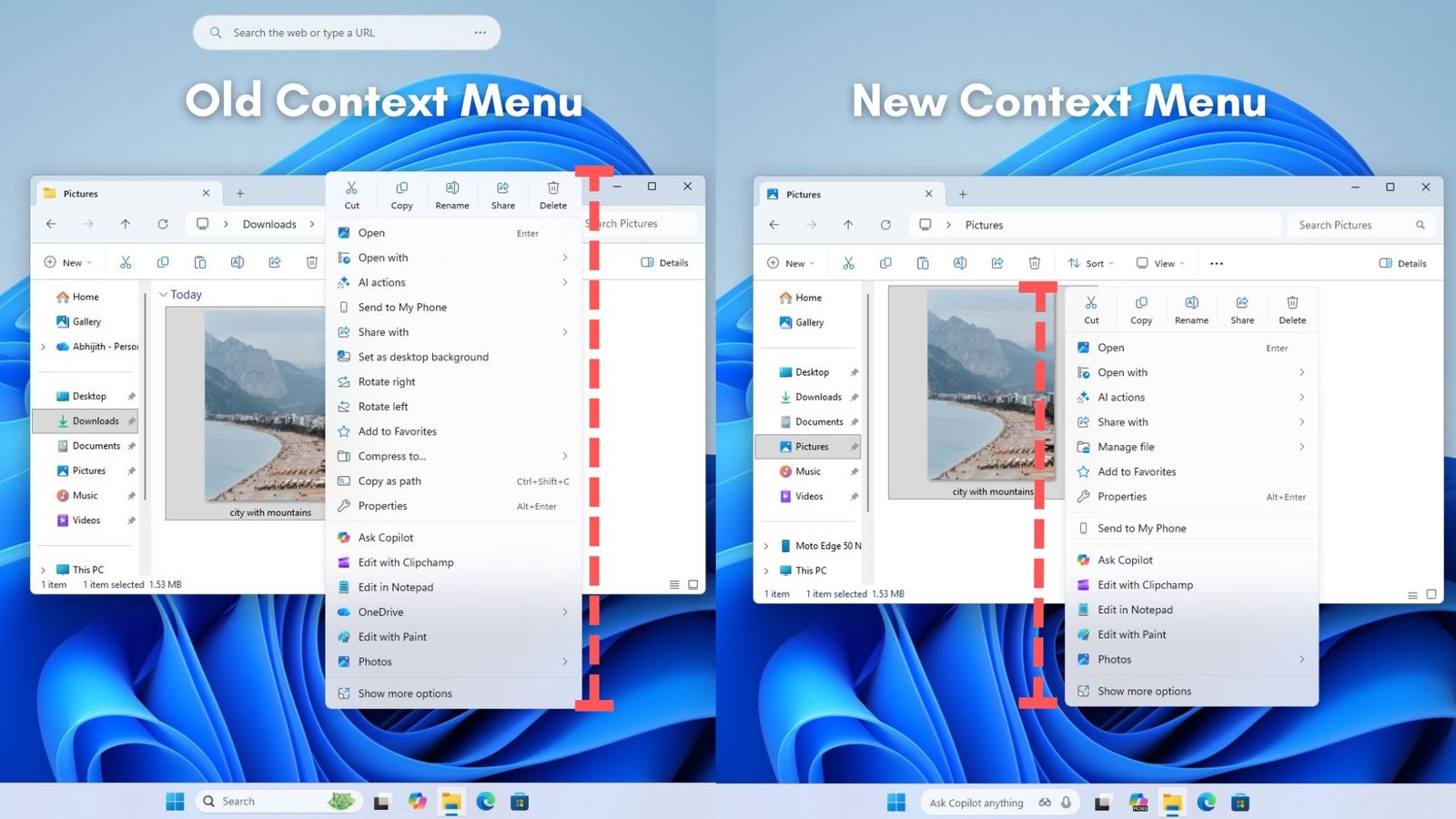 Will Windows 11 remove the Windows 10-era right-click menu? Microsoft reveals what's next