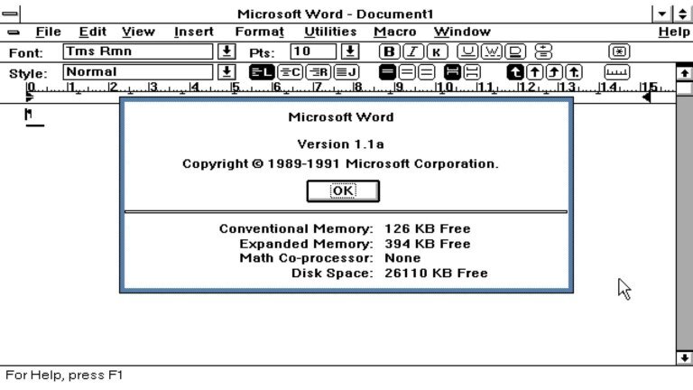 x64 port of Microsoft Word for Windows 1.1a arrives — you can now run this seminal 1990 word processor natively in Windows 11