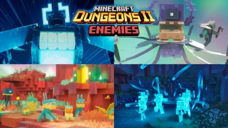 All Confirmed Enemies in Minecraft Dungeons 2