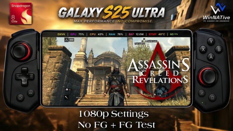 Assassin Creed Revelations in android Snapdragon 8 Elite WinNative