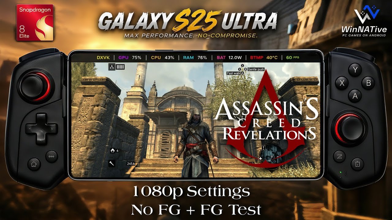 Assassin Creed Revelations in android Snapdragon 8 Elite WinNative