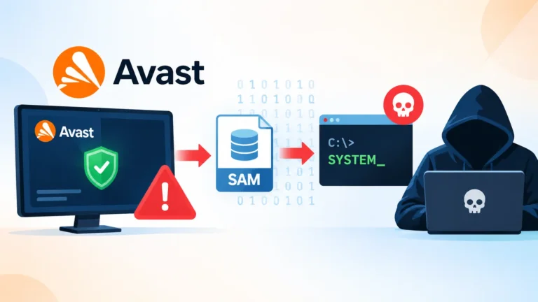 Avast Antivirus Zero-Day PoC Lets Attackers Dump SAM Database and Gain SYSTEM Shell