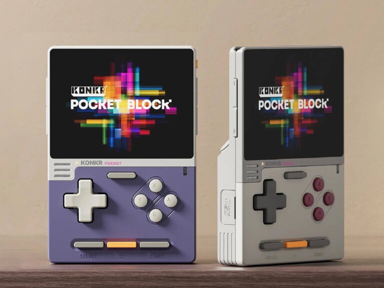 Ayaneo Opens Orders for Konkr Pocket Block, a Sub-$100 Game Boy-Style Android Handheld