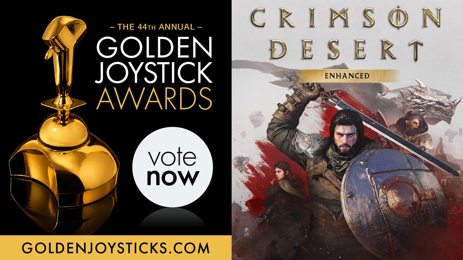 Crimson Desert Enhanced Nominated for Two Golden Joystick Awards