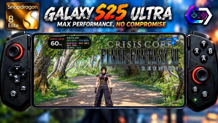Crisis Core Final Fantasy VII Reunion on android Snapdragon 8 Elite For Galaxy