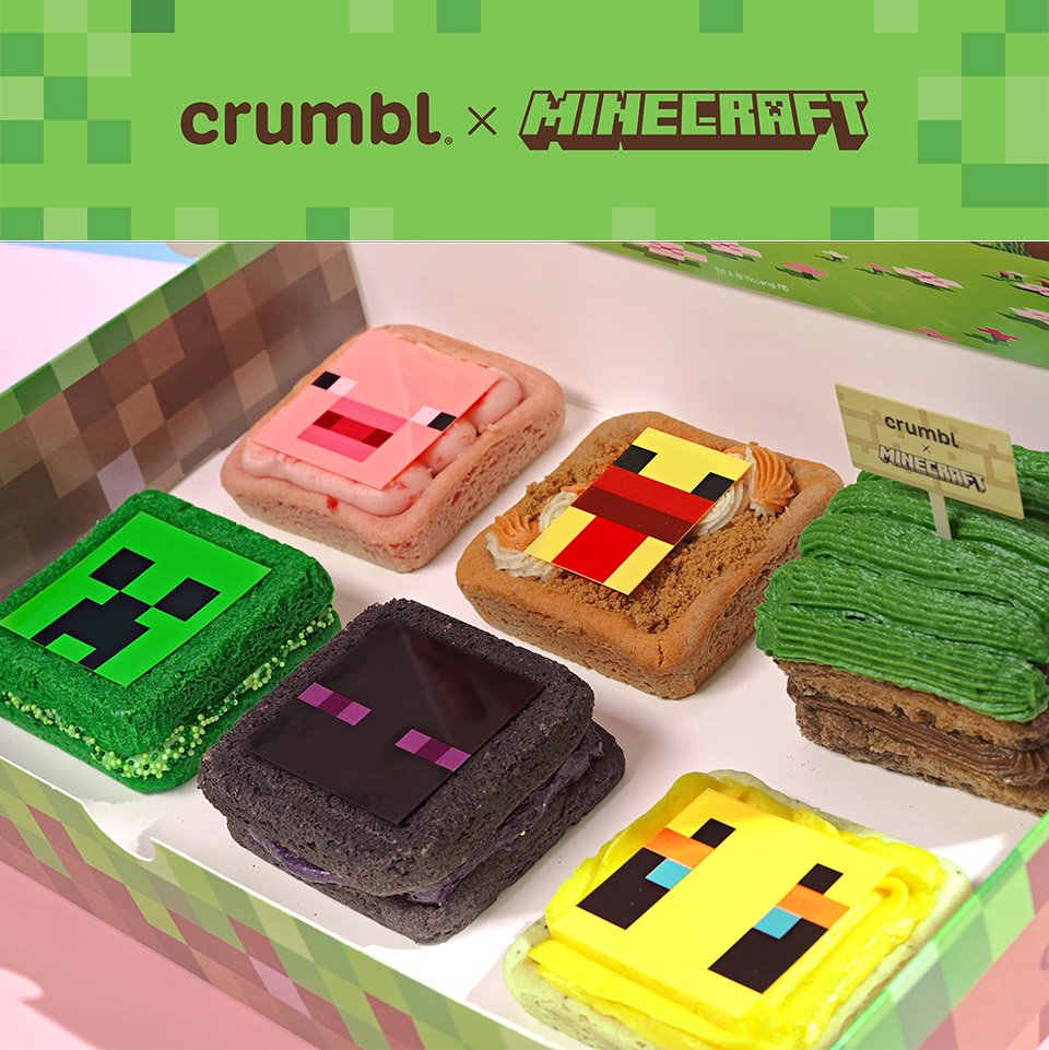 Crumbl Builds Minecraft in Cookie Form, One Square Block at a Time
