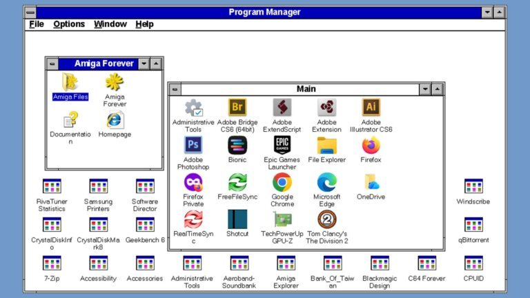 Developer uses Claude to vibe code a Windows 3.1 shell in an hour — reanimated 12MB retro launcher runs on both Windows 11 and Apple Silicon
