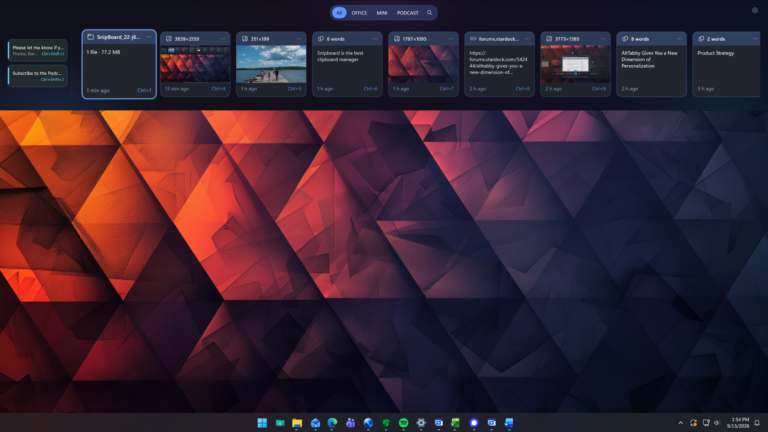 I just spent a day with Stardock's Snipboard, a promising replacement for the Windows 11 clipboard