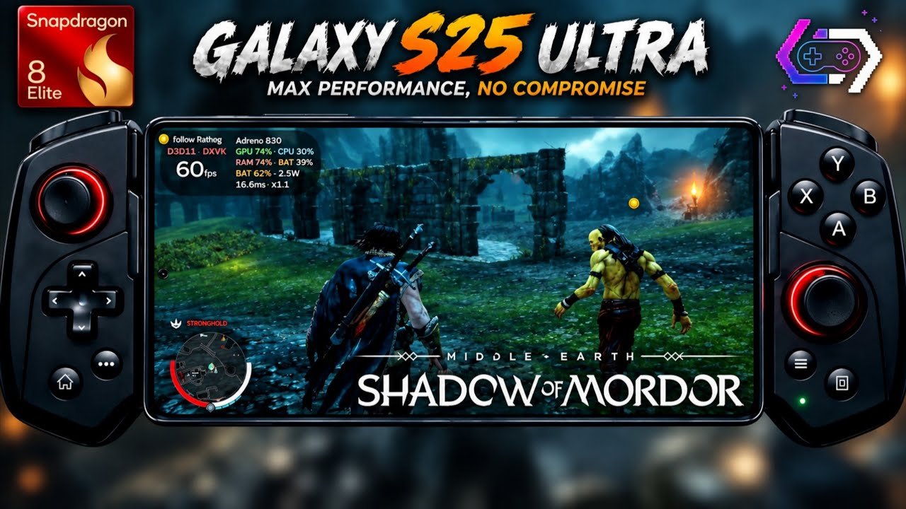 Middle Earth: Shadow of Mordor on Android Snapdragon 8 Elite For Galaxy