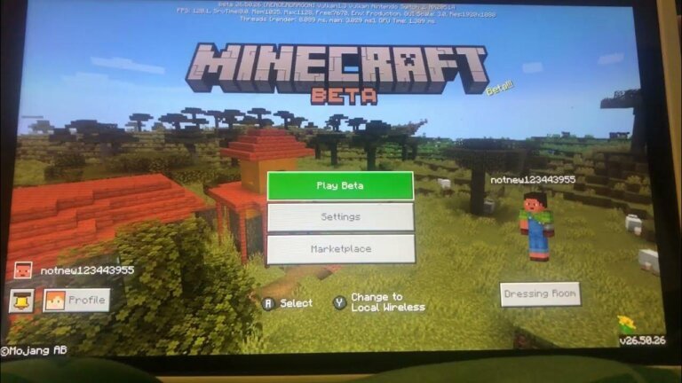 NEW 120 FPS MODE in Minecraft Closed Beta for Switch 2 handheld gameplay!!! Part 11