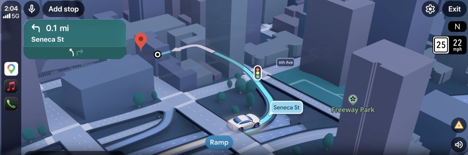New Google Maps Navigation Update: Traffic Lights and Stop Sign Pop-Ups on Android Auto