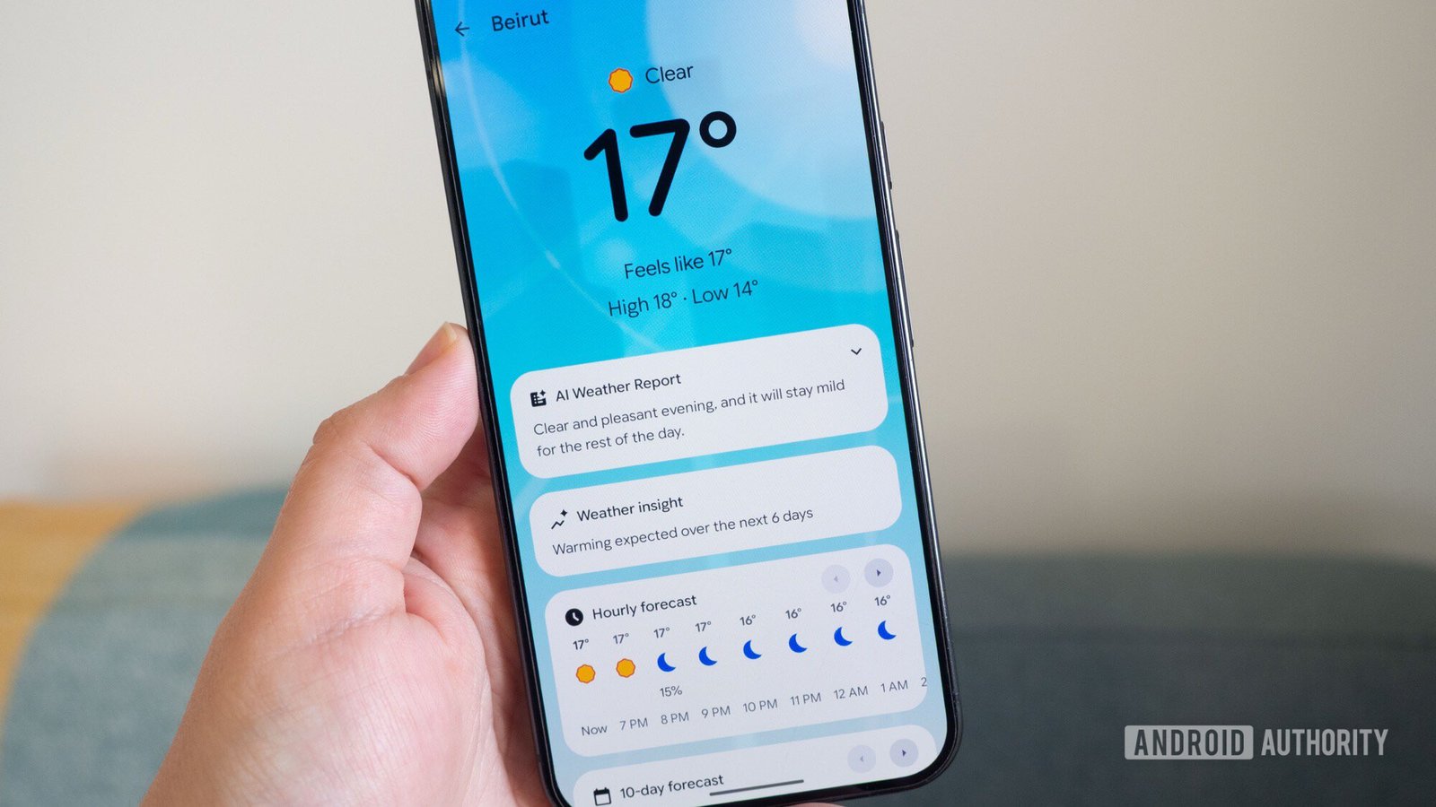 The Pixel Weather widget now lets you catch up on the forecast with a single tap
