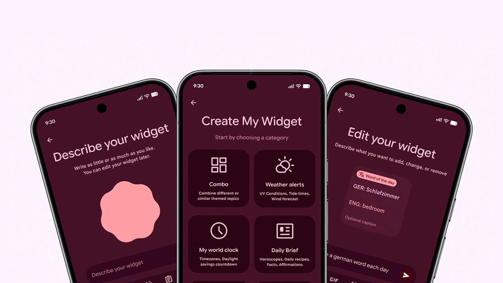 This is how Google's 'Create My Widget' app will work on Android and Googlebook OS