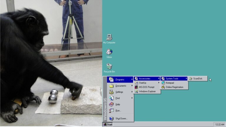 Windows 95's Start menu was invented by a chimpanzee-lab psychologist: 'Even a rocket scientist couldn't figure out Windows'