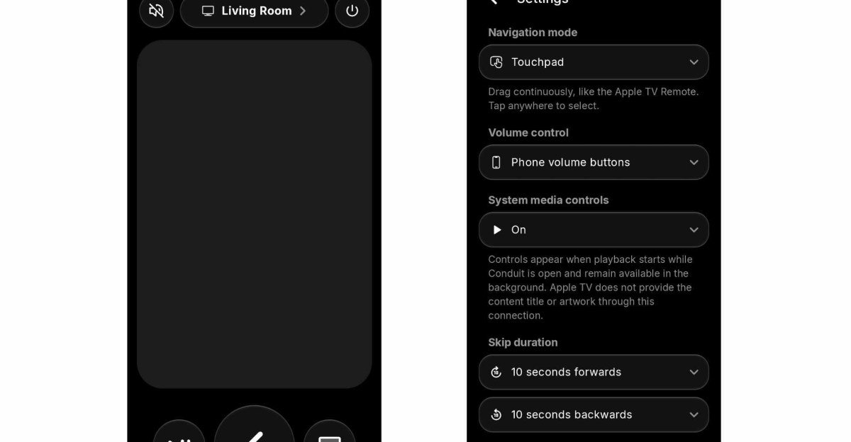 An excellent Apple TV remote app for Android.