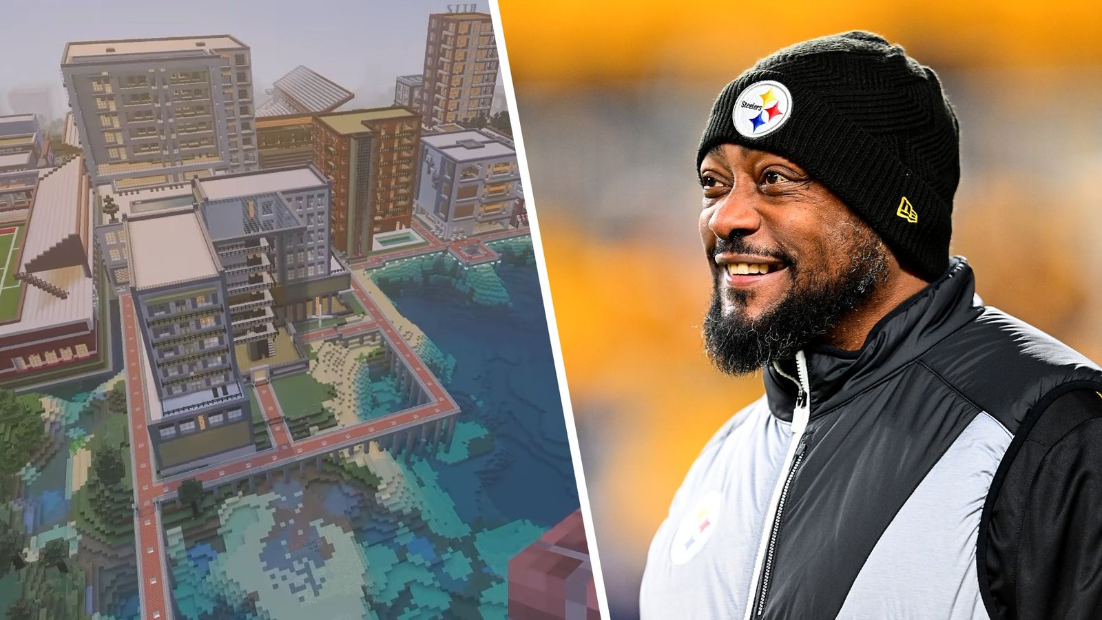Dear former NFL head coach Mike Tomlin: Your 12-year Minecraft city is beautiful
