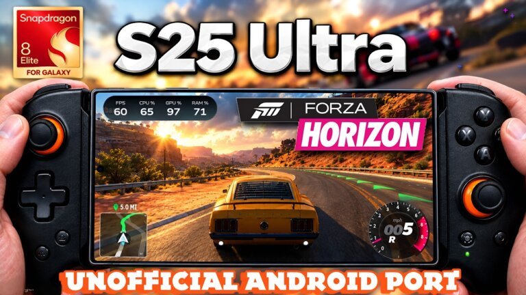 Forza Horizon 1 Android Port Performance Test on Snapdragon 8 Elite For Galaxy S25 Ultra