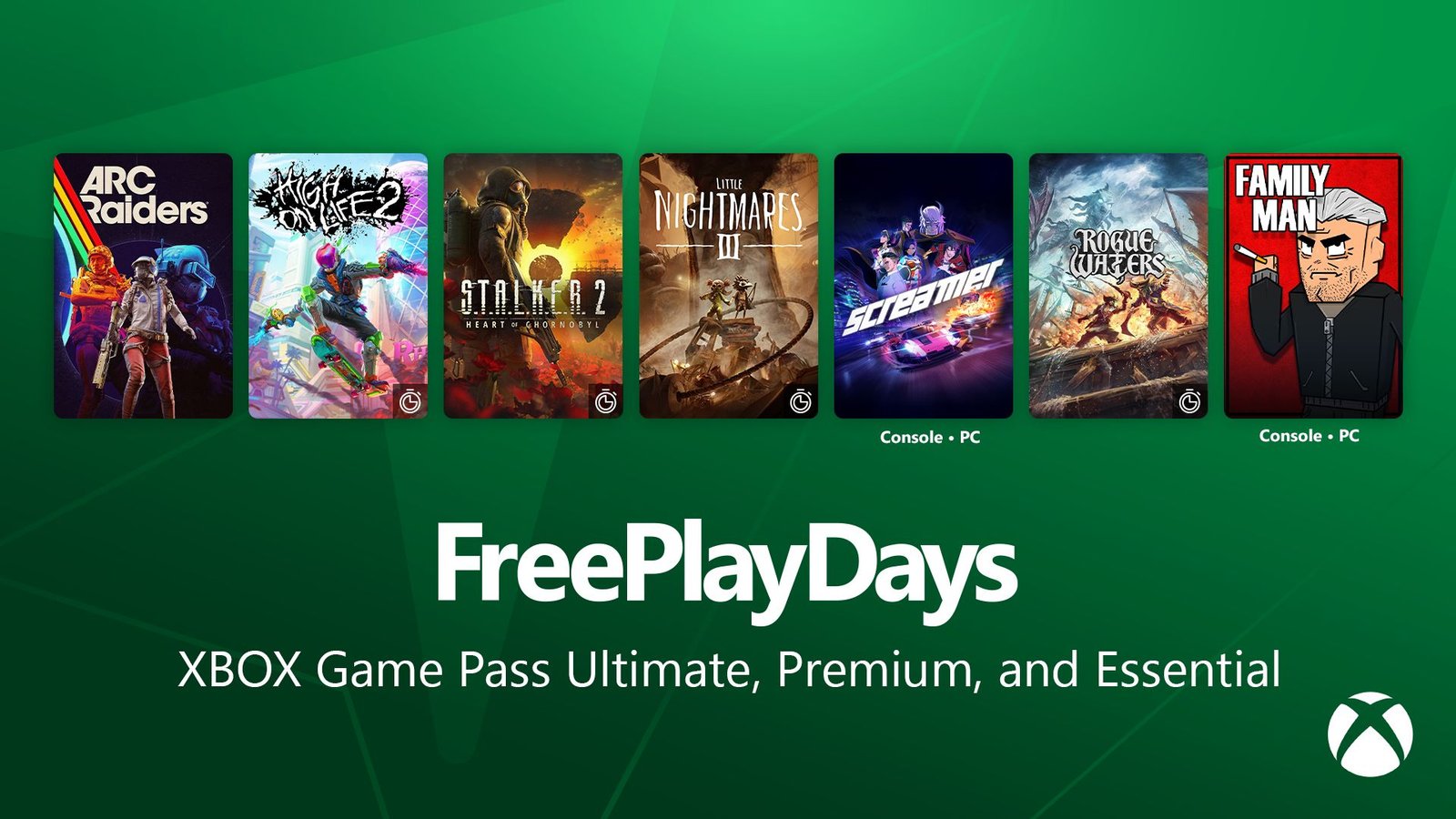 Free Play Days – ARC Raiders, S.T.A.L.K.E.R. 2: Heart of Chornobyl, Little Nightmares III, Screamer, and More