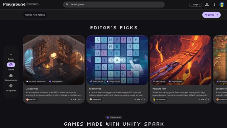 Google Playground: Make Your Own Games Without Coding