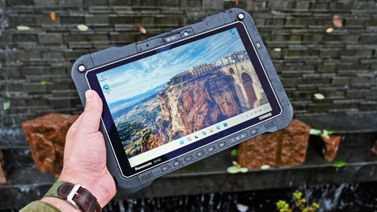 I got hands-on with Panasonic's new TOUGHBOOKs, and they're becoming the AI hub for police cars, military drones, and emergency responders