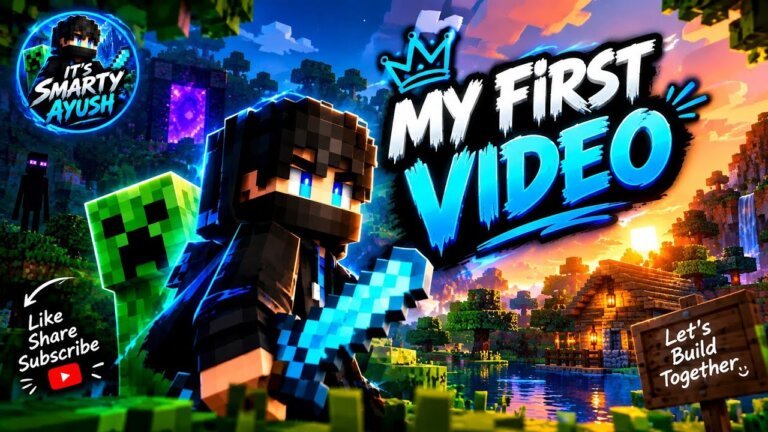 MY FIRST VIDEO 🔥 | MINECRAFT |