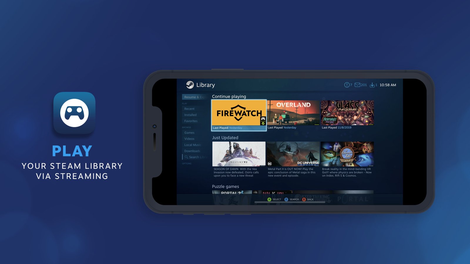 SteamOS 0.5.6 beta lets you right-click an Android .apk into your Steam Frame library